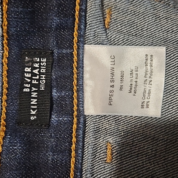 Veronica Beard Beverly skinny flare high rise jeans - Picture 4 of 6